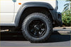 Black off-road radar renegade rt plus tire mounted on black alloy wheel with orbe logo at center