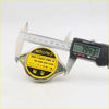 Yellow and black metallic radiator cap for Toyota Hilux LN40 LN46 RN30 RN36 1978-1983 with multilingual warnings