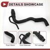 Black rubber radiator coolant hose with reinforced mesh and molded fittings for toyota rav4 2006-2012