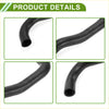 Black rubber radiator coolant hose with smooth flexible tubing for toyota previa 2.4l 1991-1997
