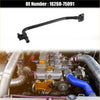 Black rubber radiator coolant hose with brass fittings for toyota tacoma 2005-2011 2.7l a t 2wd