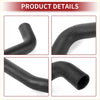 Black rubber radiator hose with ribbed texture and curved design for 2.4l toyota solara 2004-2008