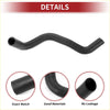 Black rubber radiator hose with reinforced texture for 2.7L Toyota Tacoma 2005-2015 durable and sturdy design