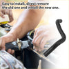 Black rubber radiator hose with flexible ribbed texture and metal clamp for 2.7L Toyota Tacoma 2005-2015