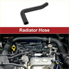 Black rubber radiator hose with curved l shape for 4.0l toyota fj cruiser 2007-2009, front view