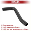 Black rubber radiator hose 4.0l for toyota fj cruiser 2007-2009 with ribbed texture and reinforced ends