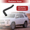 Black rubber radiator hose with a curved design for 4.0L toyota fj cruiser 2007-2009 front side view