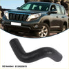 Black rubber radiator hose with l-shaped curve for Toyota 4Runner 2000 designed for coolant flow replacement