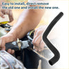 Black rubber radiator hose for Toyota C-HR 2018 with smooth flexible surface and curved design for coolant flow