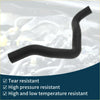 Black rubber radiator hose for Toyota c-hr 2018 with curved flexible design for efficient cooling system