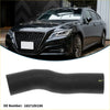 Black rubber radiator hose for toyota crown 2.0t pioneer edition 2016-2020 part number 165710v190 shown from back side