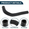 Black rubber radiator hose for Toyota Crown 2005-2010 with textured exterior and smooth inner lining