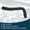 Black rubber radiator hose with curved design for toyota crown 2005-2010 coolant pipe replacement