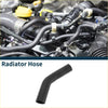 Black rubber radiator hose with smooth flexible curve and reinforced fittings for toyota crown 3.0l royal saloon 2005