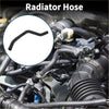 Black rubber radiator hose with a curved design installed in engine bay for toyota land cruiser 2012-2016 lower hose