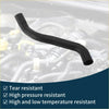 Black rubber radiator hose with reinforced ends and curved design for 2019 toyota land cruiser coolant system