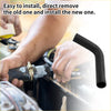 Black rubber radiator hose with brass clamp for Toyota Land Cruiser V8 4.7L 1998-2007 shown from the back side
