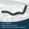 Black rubber radiator hose for Toyota Prado 2002 with a curved l-shaped design for coolant use
