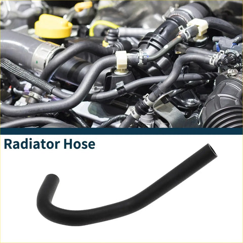 Black rubber radiator hose with curved design for Toyota Prado 2010-2019 heating water pipe replacement