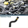Radiator hose for Toyota Prado 4.0L TX automatic 2010-2019 black with yellow stripe shown installed and isolated