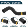Black rubber radiator hose with yellow stripe for toyota prado 4.0l tx automatic 2010-2019