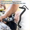 Black rubber radiator hose with reinforced metal clamps for toyota tarago 2006-2019 upper pipe back side view