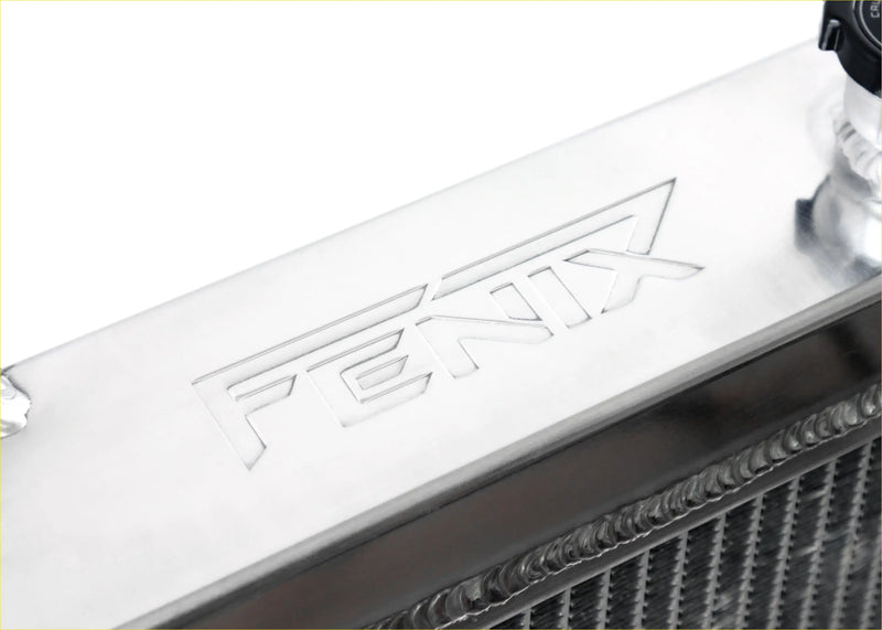 Silver aluminum radiator with fenix engraving for radiator hose kit holden rodeo tf 2.2l 2.8l diesel 1988-1998