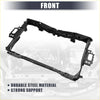 Black steel radiator support bracket for Toyota Prius 2010-2012 with durable construction and reinforced support points
