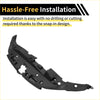 Black plastic radiator support cover with snap in design for easy install fits toyota highlander 2014-2019 underbody