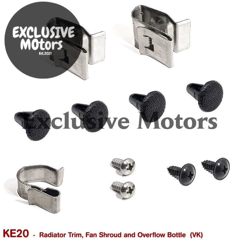 Holden Commodore VK Radiator Trim Fan Shroud Overflow Fasteners (1984-1986)