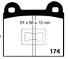 RDA GP Max Brake Pad Set Front RDB105