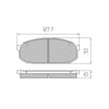 RDA GP Max Brake Pad Set Front RDB1287