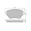 RDA GP Max Brake Pad Set Front RDB1386