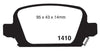RDA Phantom Ceramic Brake Pad Set Rear RDC1472