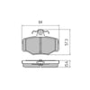 RDA GP Max Brake Pad Set Rear RDB1966