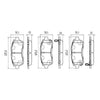 RDA GP Max Brake Pad Set Front RDB2091