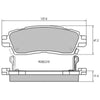 RDA GP Max Brake Pad Set Rear RDB2219