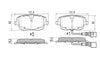 RDA GP Max Brake Pad Set Front RDB2285