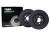 RDA Slotted And Dimpled Brake Rotor Pair 258mm Rear