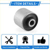 Rear arm bushing for toyota land cruiser 100 with silver metal body and black rubber insert shown from back side