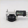 Black rubber rear ball joint lower arm boot with concentric ridges measured at 52.09 mm for toyota hilux 1988-1997