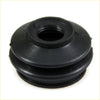 Black rubber boot for rear ball joint lower arm on toyota hilux 1988-1997 shown from the back side