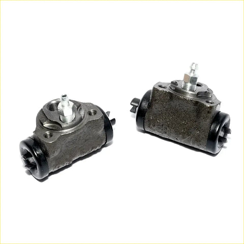 Rear brake cylinder x2 for mitsubishi minicab mighty mits 1991-1999 black cast iron drum brake assembly back side
