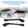 Rear Bumper Brackets 2 x for Toyota (2016-2023) Plastic Black - Parts & Accessories