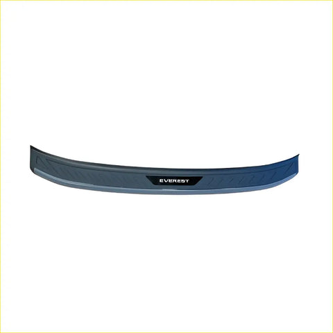 Dark blue everest rear bumper guard with textured surface and silver trim for ford everest 2015-2021