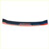 Rear bumper guard for ford everest 2022 with dark blue and red rubber step pad featuring everest branding