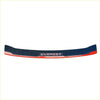 Navy blue and red rubber rear bumper guard step pad with everest branding for ford everest 2022 and newer