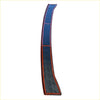 Blue and black rubber rear bumper guard with textured grip for ford everest 2022+ new everest door sill protector