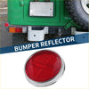 Rear bumper reflector for Toyota Land Cruiser FJ25 FJ40 FJ55 with red circular reflector and chrome metallic rim