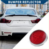 Red circular rear bumper reflector with chrome rim for Toyota Land Cruiser FJ25 FJ40 FJ55 1958-1973